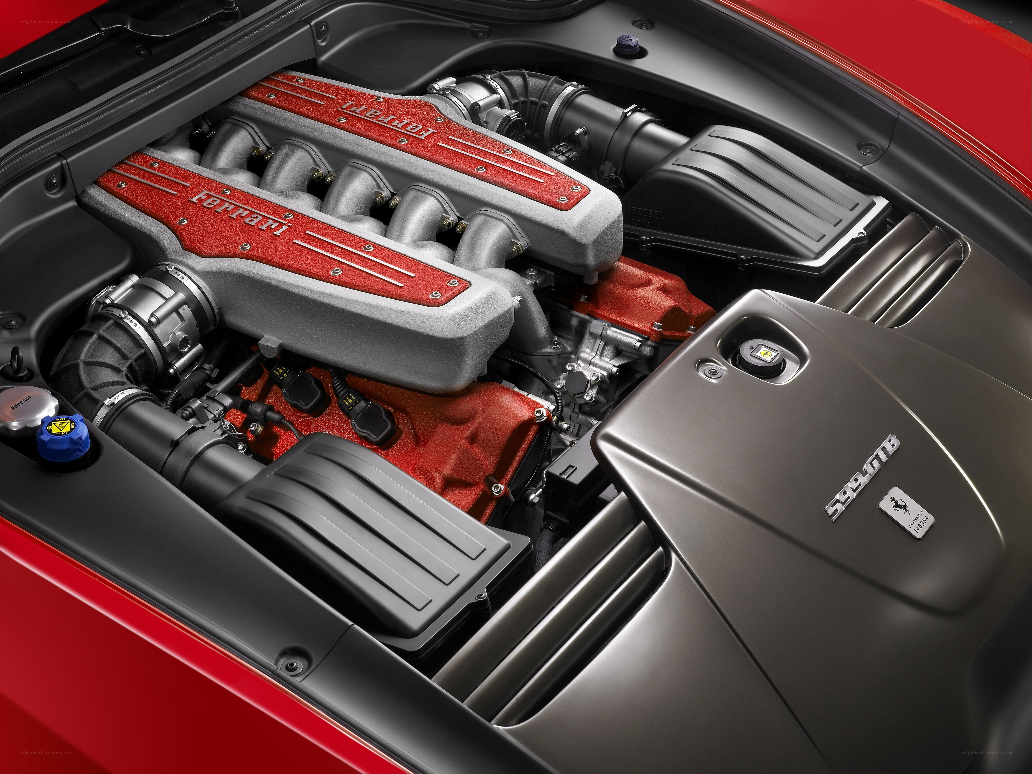 Ferrari engine bay