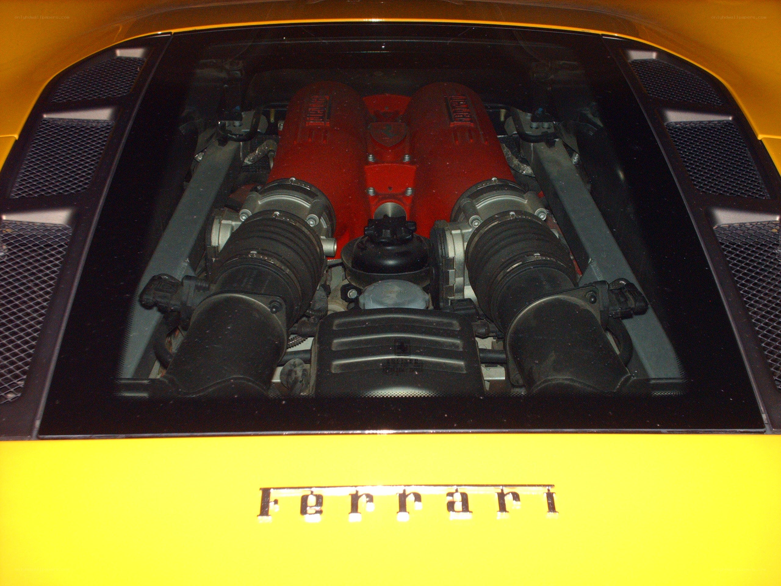 Ferrari engine bay
