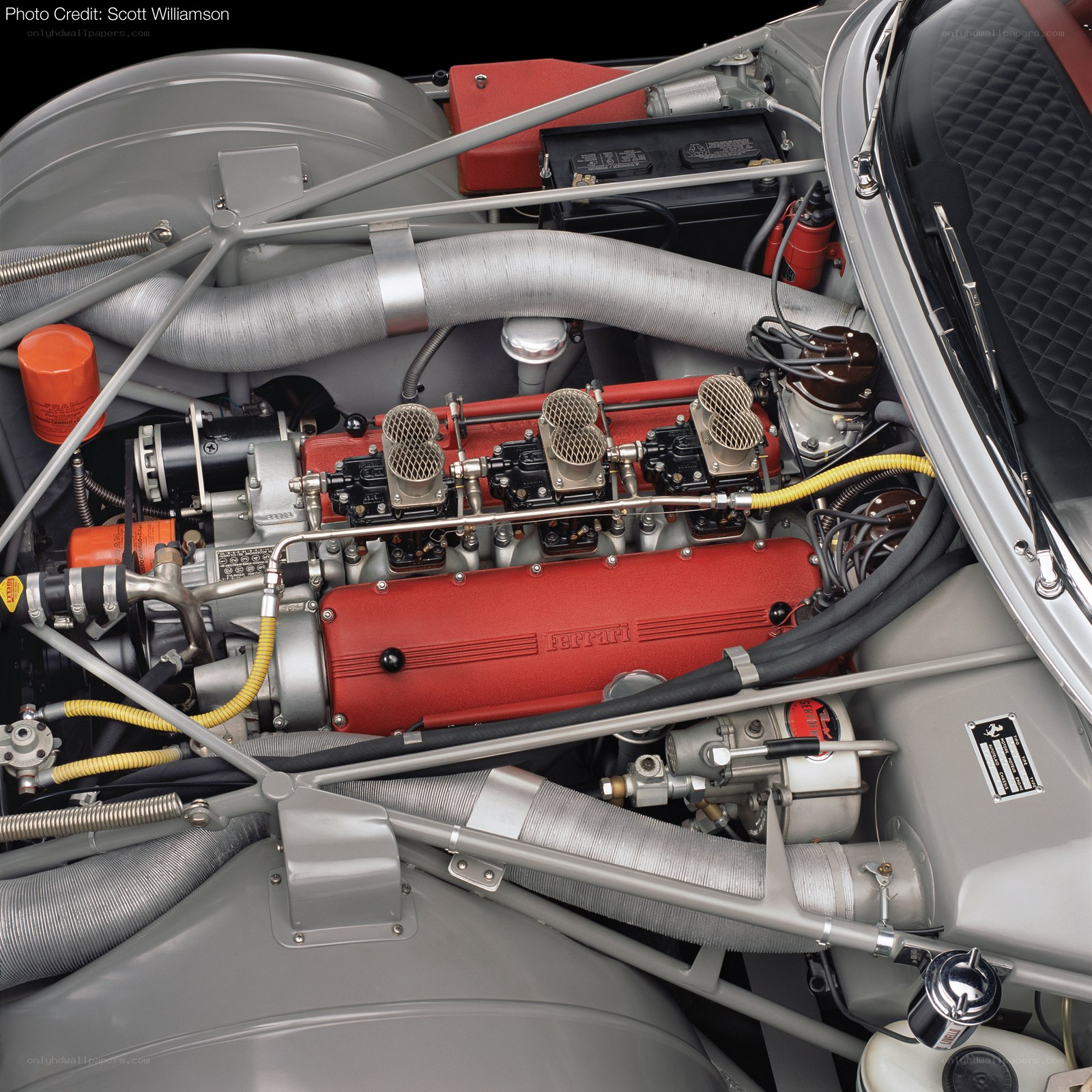 Ferrari engine bay