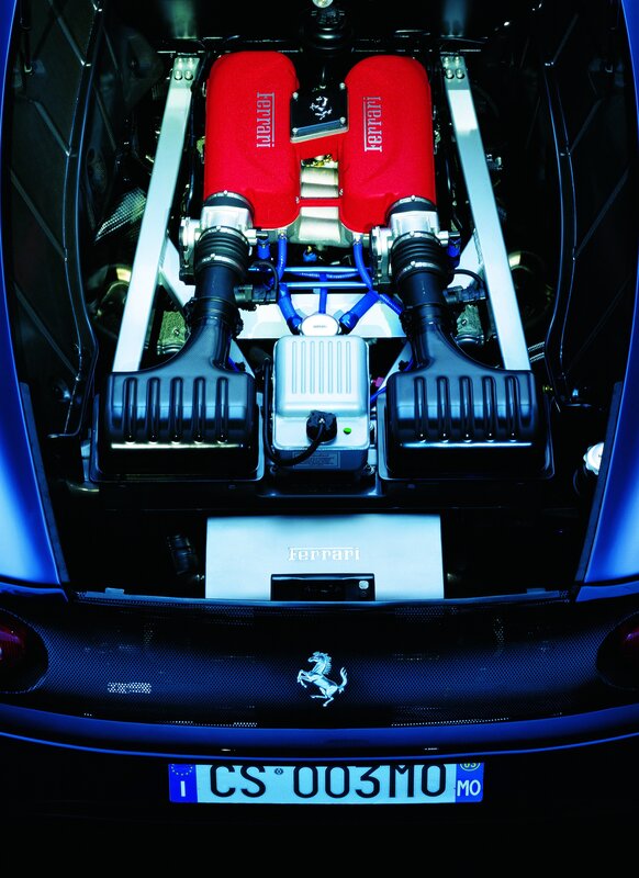Ferrari engine bay