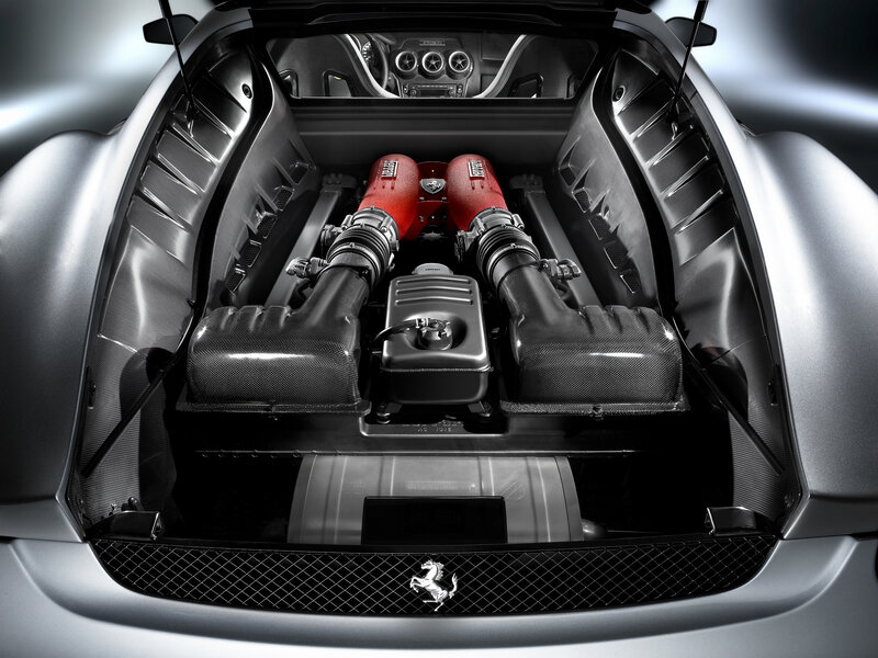 Ferrari engine bay