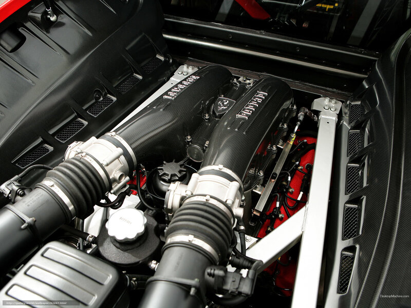 Ferrari Engine Bay — Black
