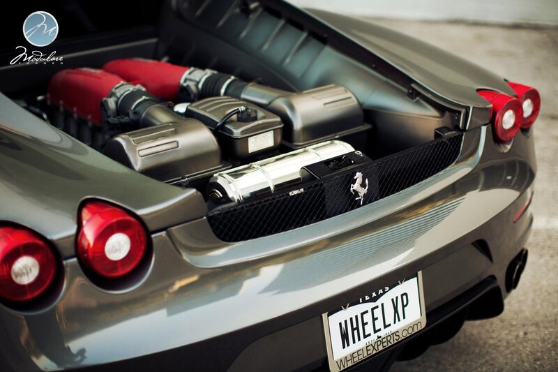 Ferrari engine bay close-up