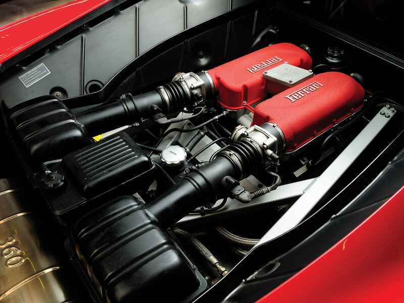 Ferrari Engine Bay — Red, Technical