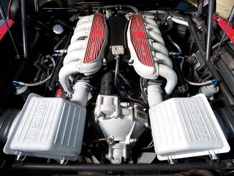Ferrari Engine Bay — Silver