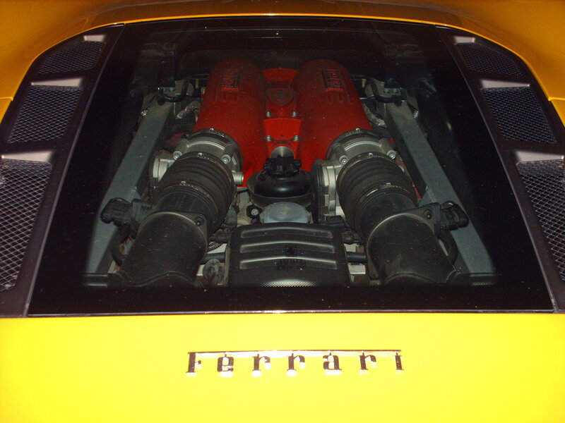 Ferrari Engine Bay — Yellow