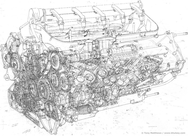 Ferrari Engine — Black