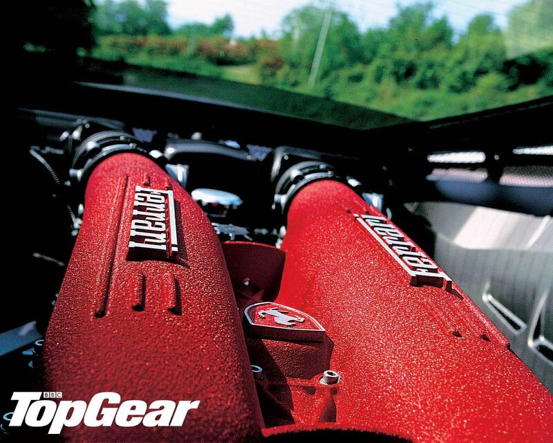Ferrari engine interior