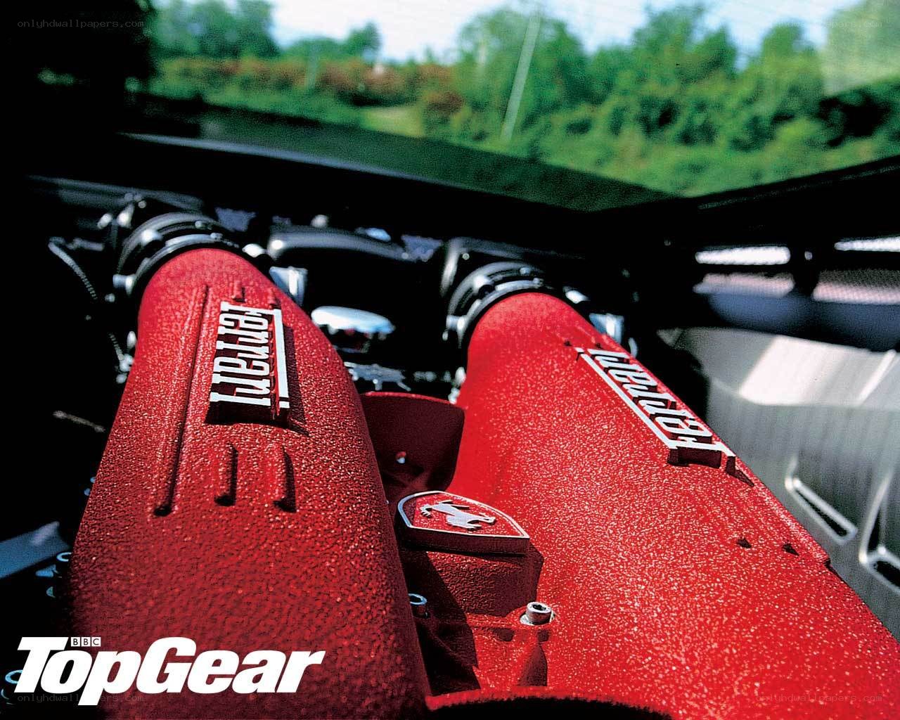 Ferrari engine interior