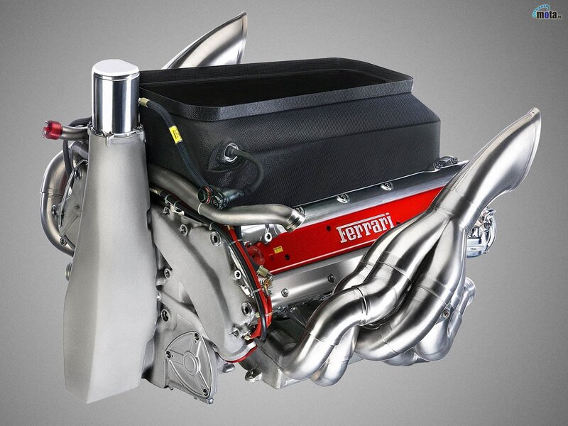 Ferrari Engine — Silver