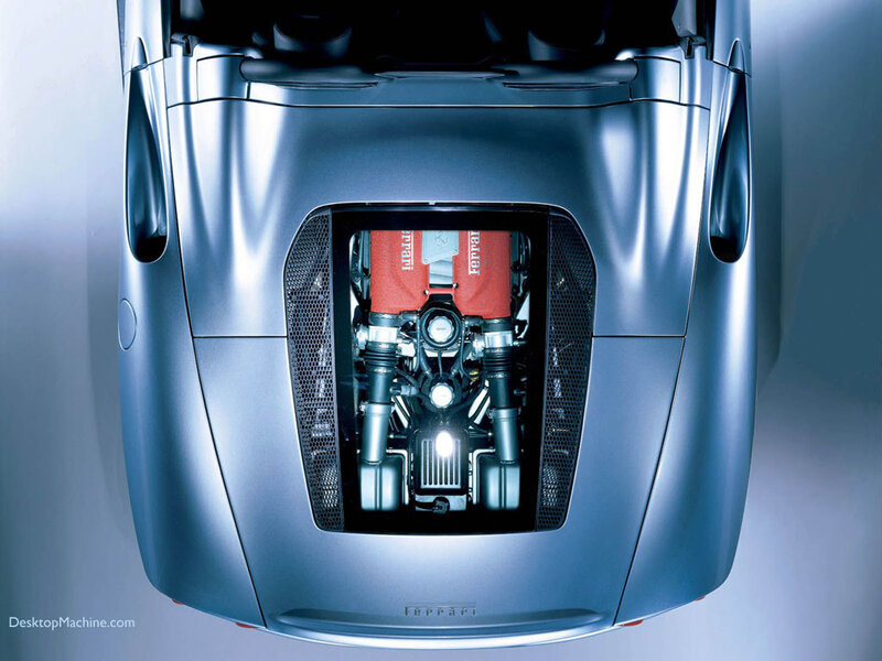 Ferrari engine view