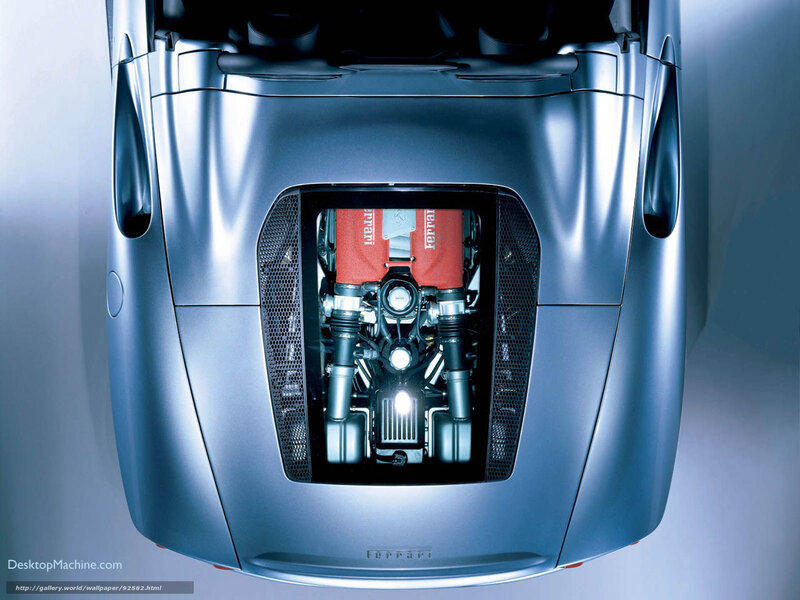 Ferrari engine view