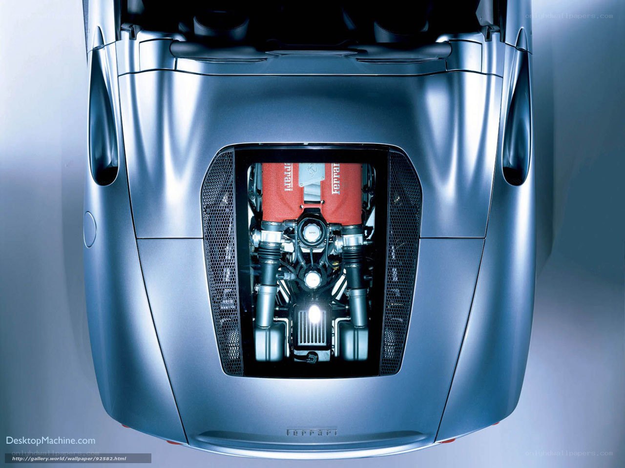 Ferrari engine view