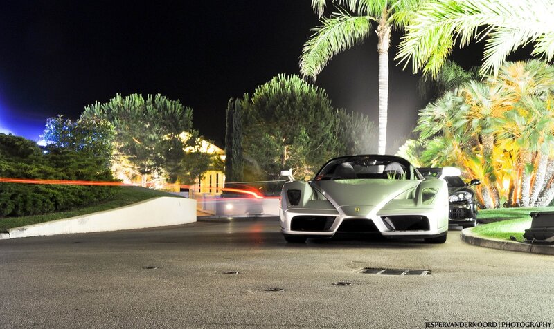 Ferrari Enzo at night