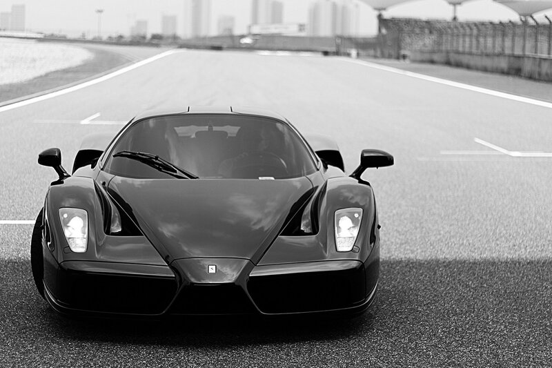 Ferrari Enzo on a racetrack