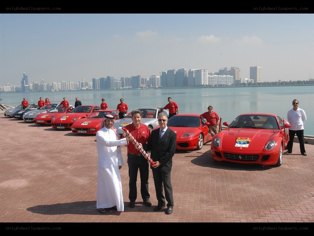 Ferrari event by the water