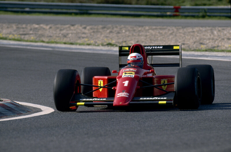 Ferrari F1 car on track