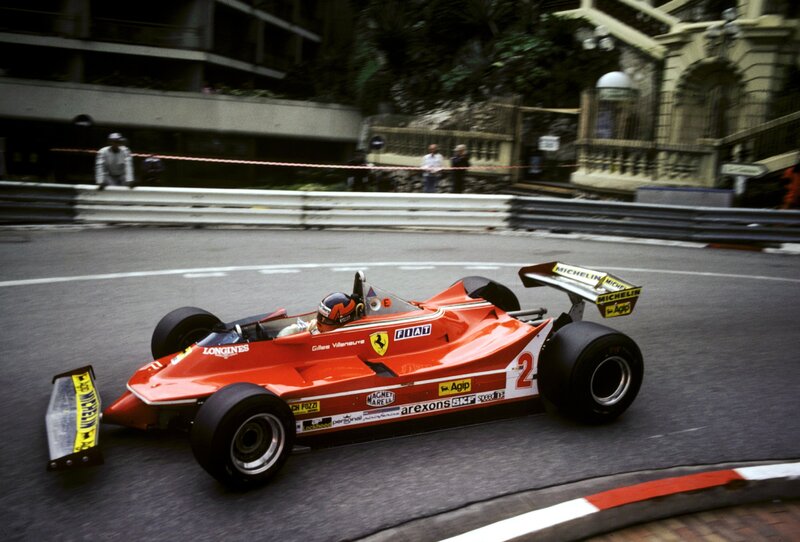 Ferrari F1 car on track