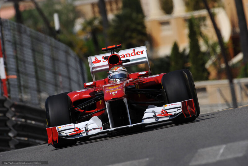 Ferrari F1 car on track