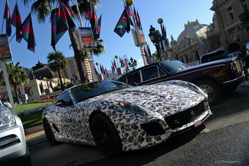 Ferrari F12berlinetta with photo wrap