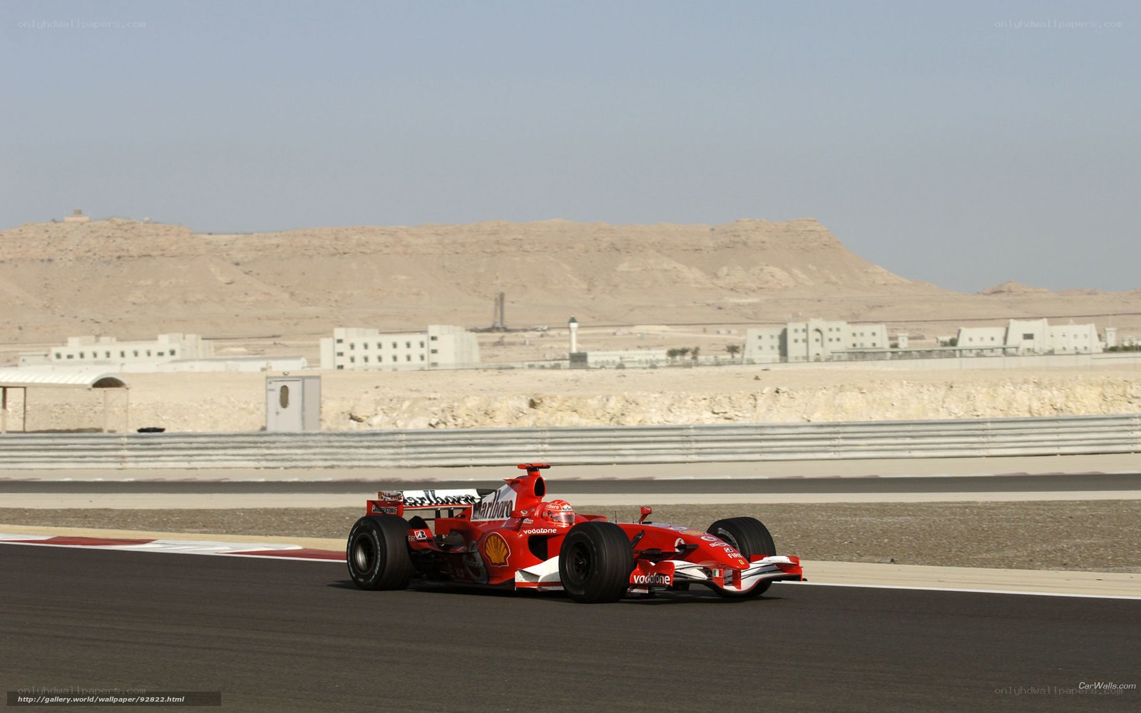 Ferrari F2004 on track