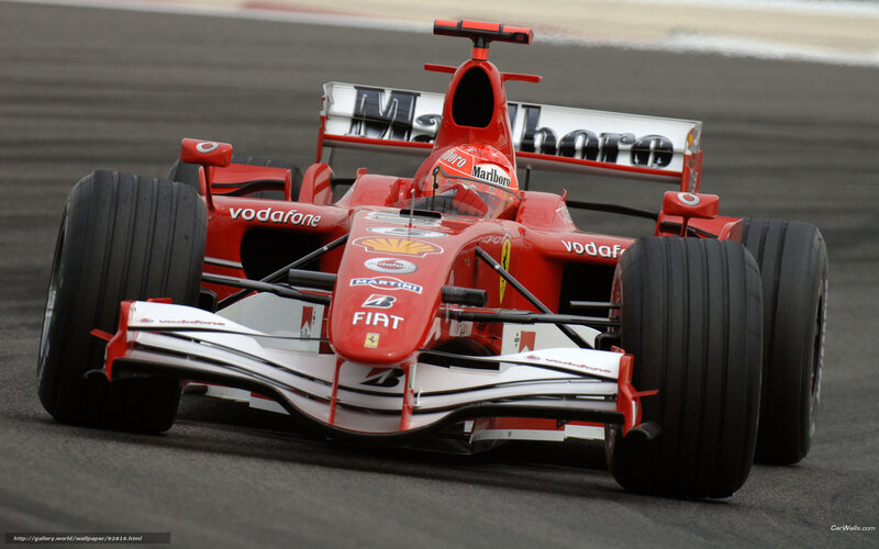 Ferrari F2004 on track