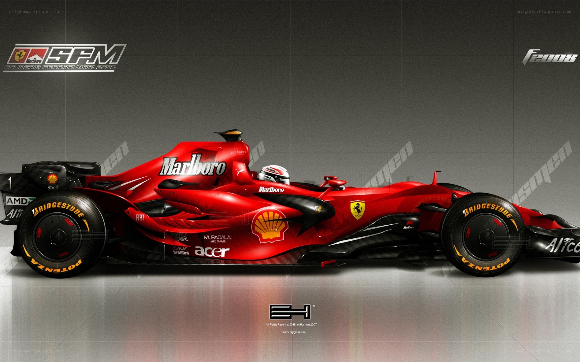 Ferrari F2008 race car