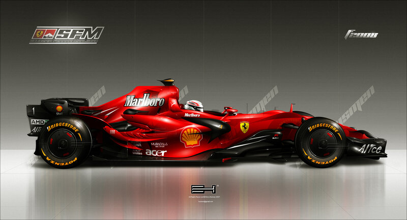 Ferrari F2008 race car
