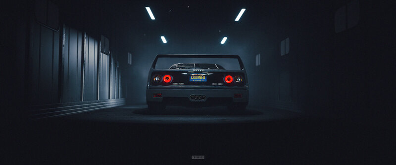 Ferrari F40 in Tunnel