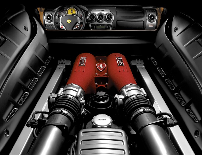 Ferrari F430 engine bay
