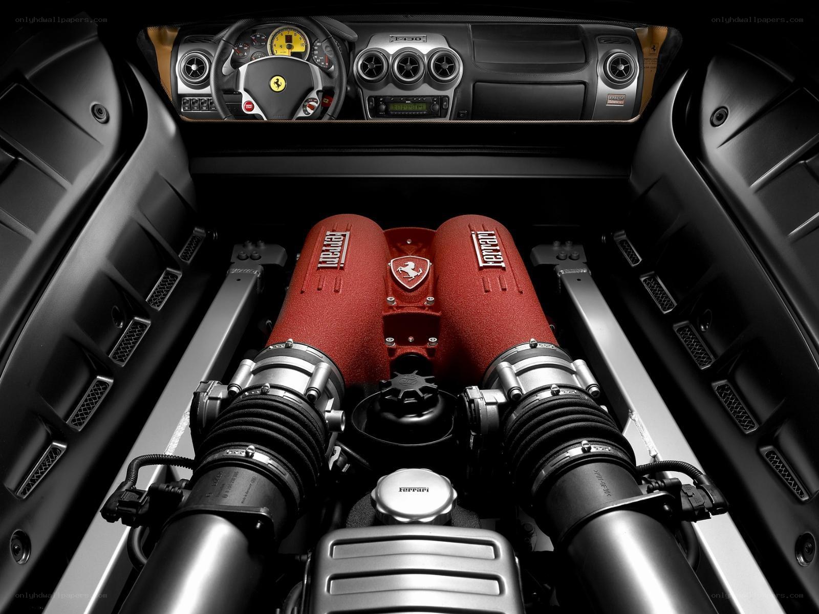 Ferrari F430 engine bay