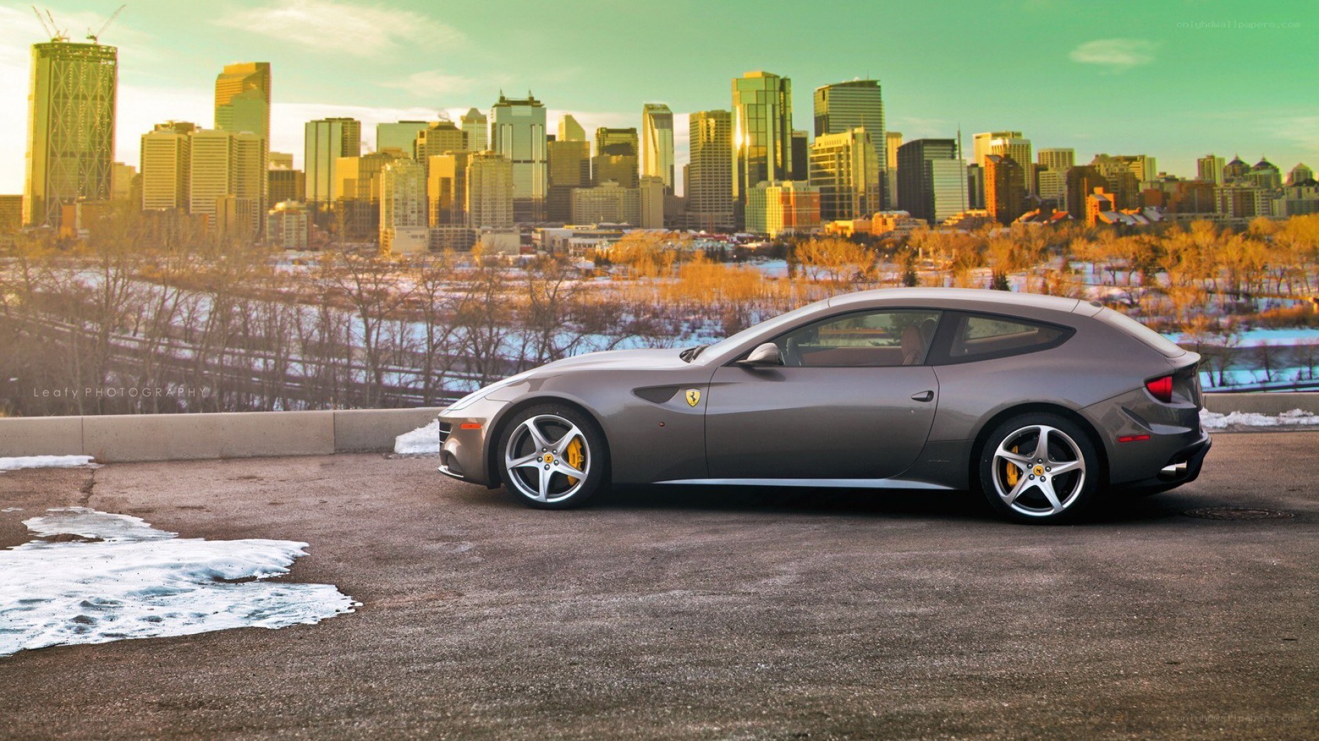 Ferrari FF in cityscape