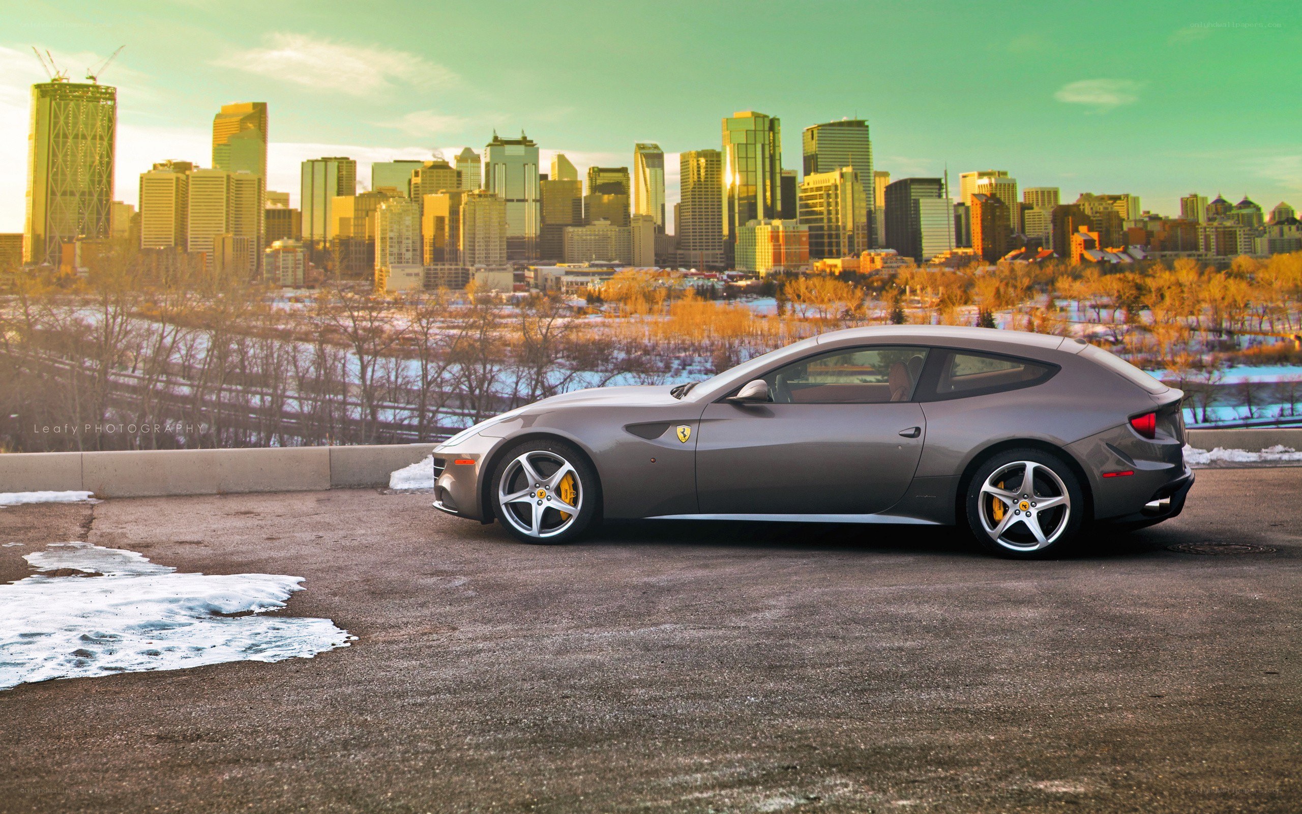 Ferrari FF in cityscape