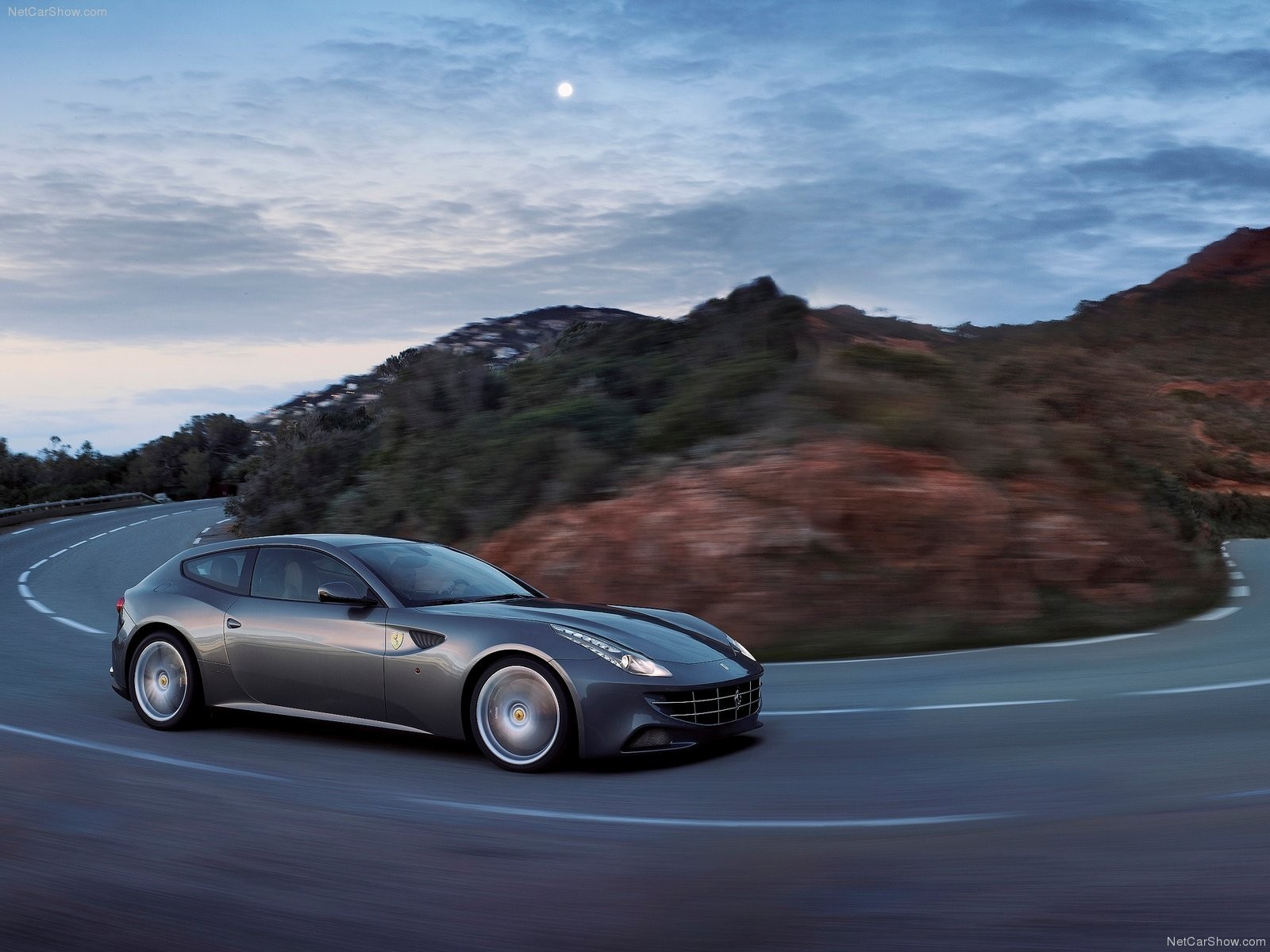Ferrari FF on a winding road