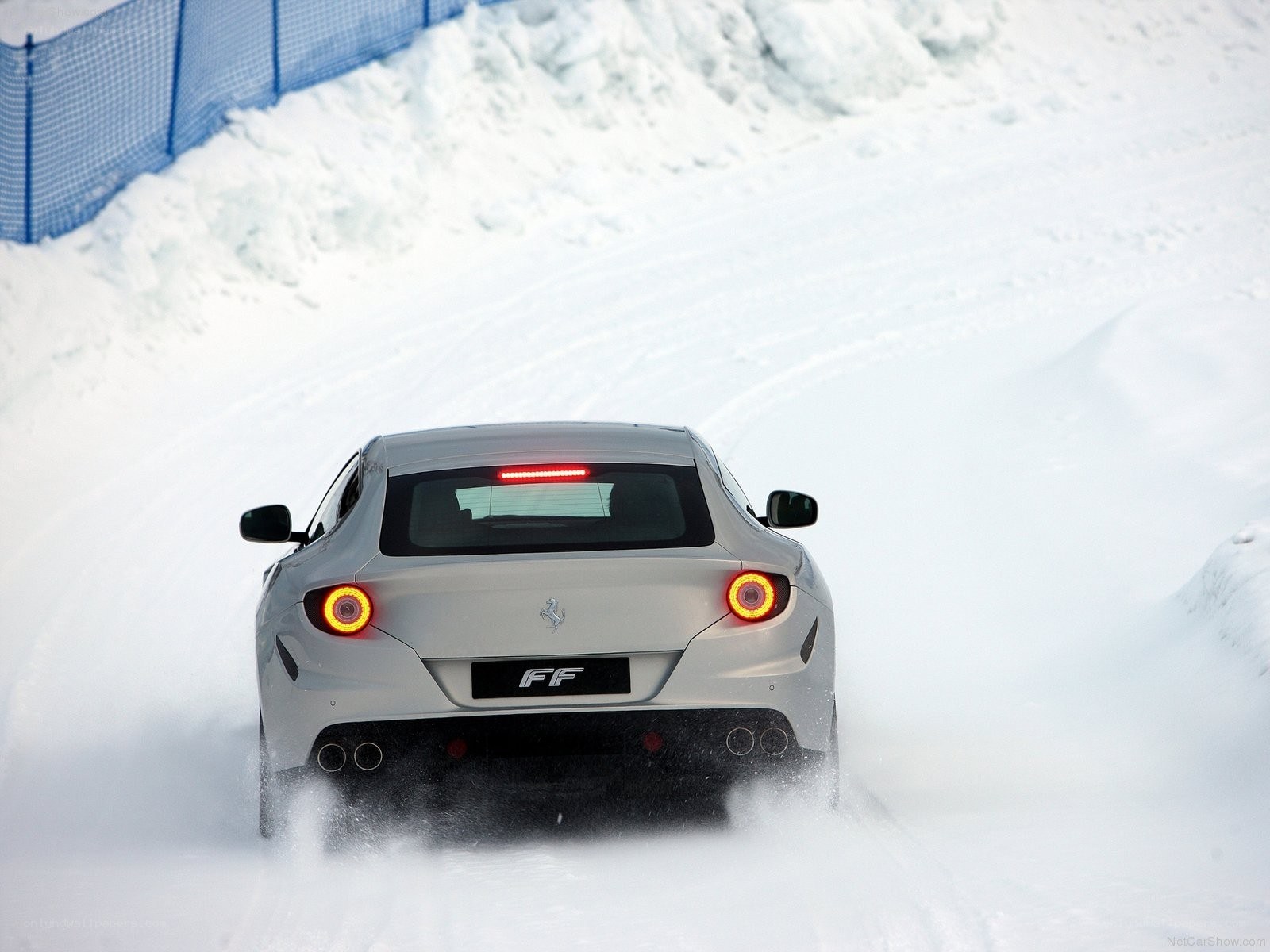 Ferrari FF on snowy track
