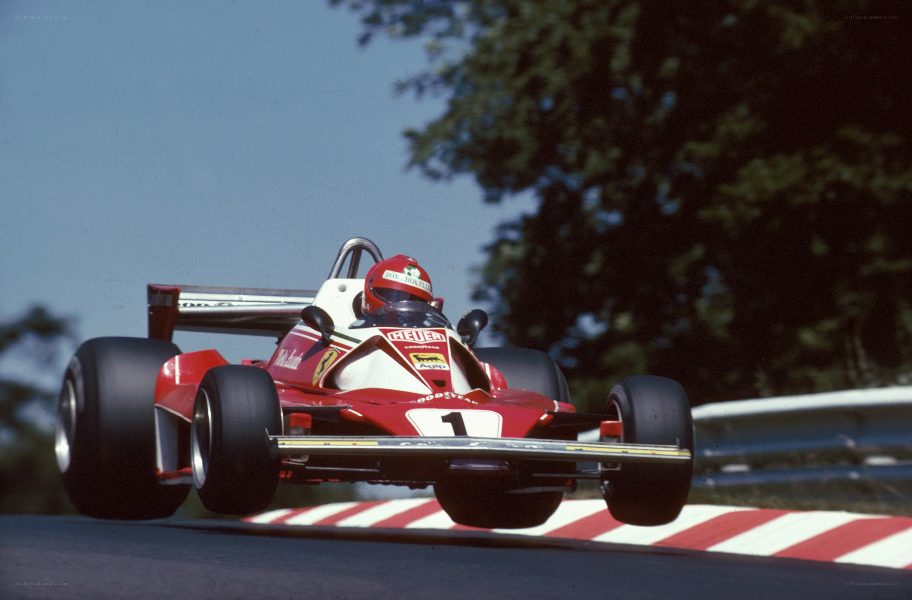 Ferrari Formula 1 car on track