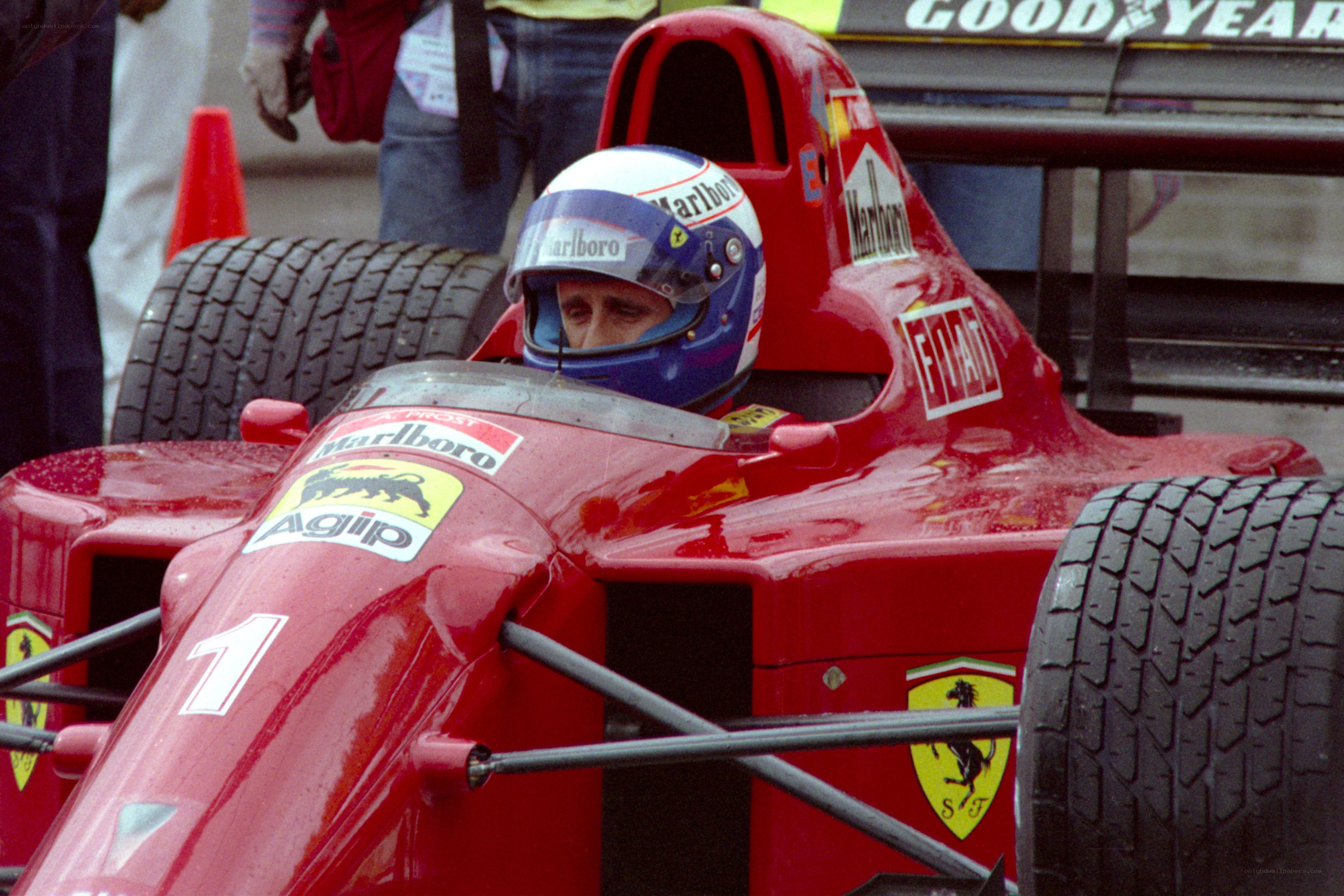 Ferrari Formula 1 driver in cockpit