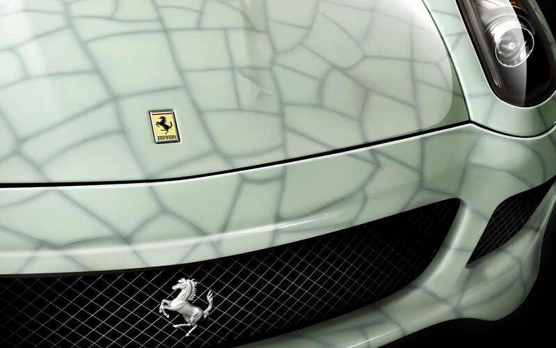 Ferrari front grille close-up
