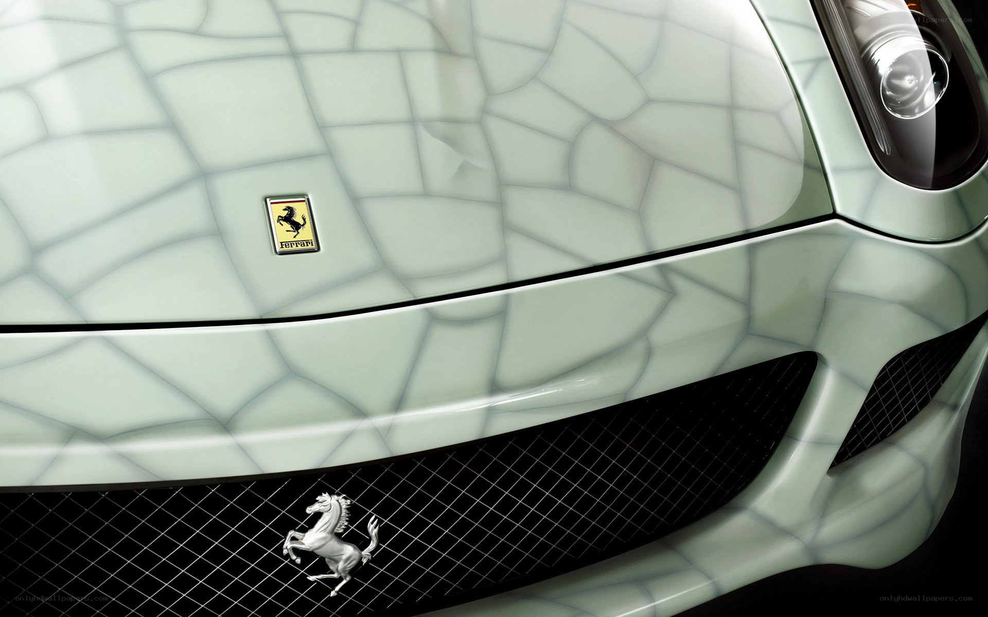 Ferrari front grille close-up