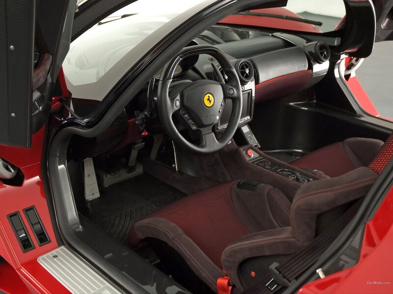 Ferrari FXX interior cockpit