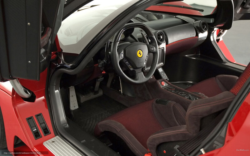 Ferrari FXX interior view