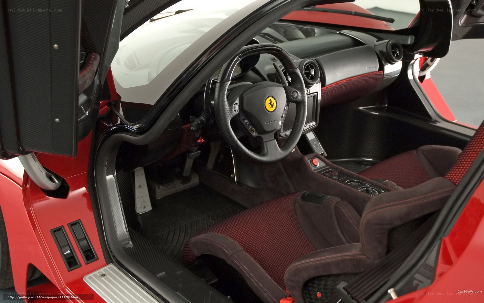 Ferrari FXX interior view