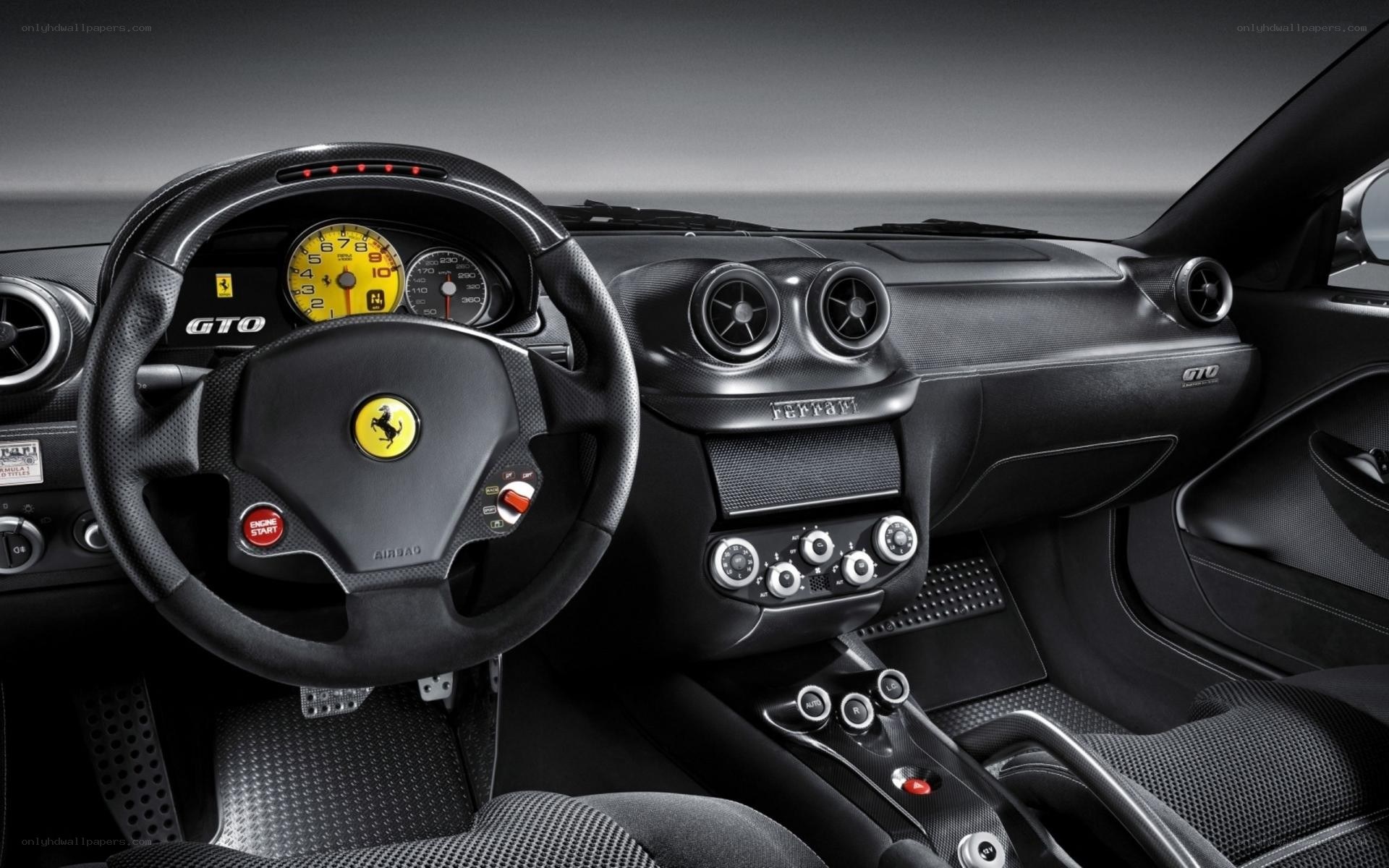 Ferrari GTO interior cockpit