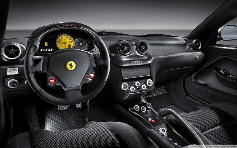 Ferrari GTO interior dashboard