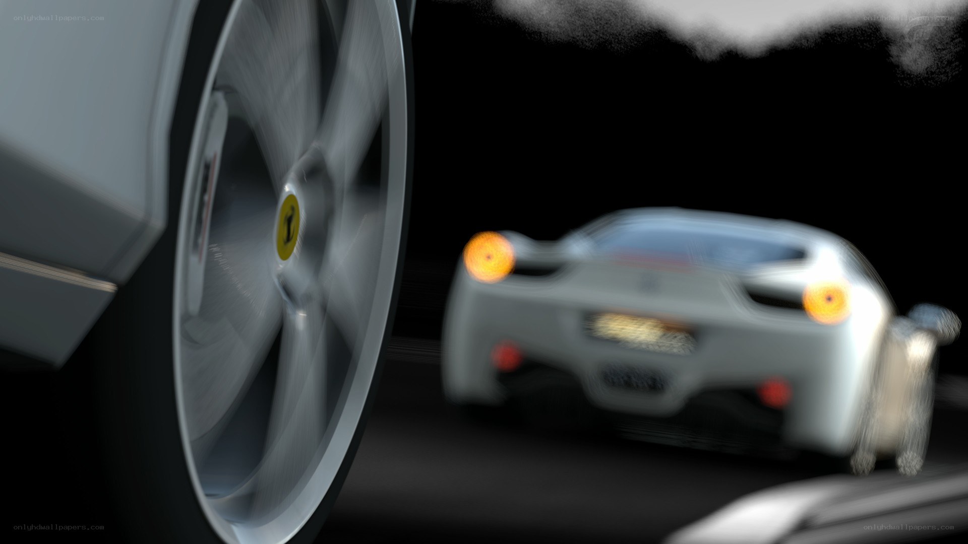 Ferrari in motion