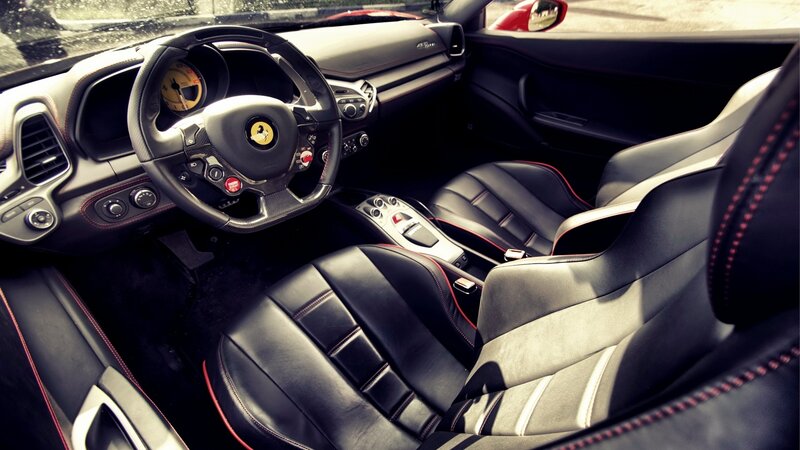 Ferrari interior cockpit