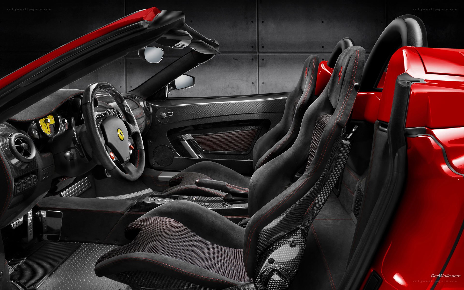 Ferrari interior cockpit