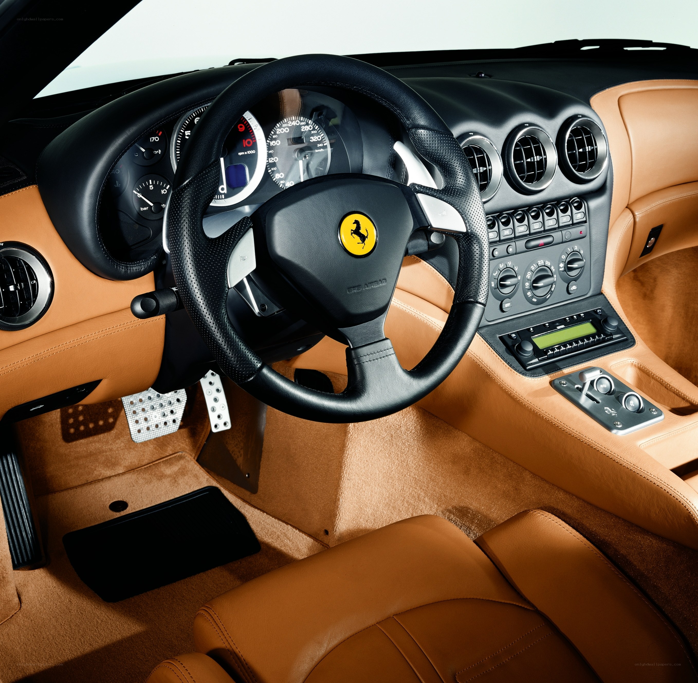 Ferrari interior cockpit