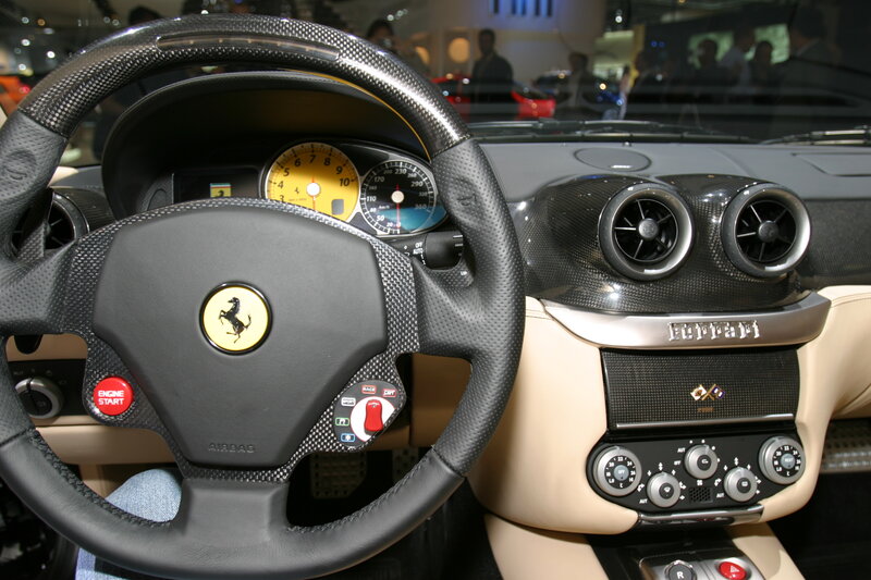 Ferrari interior dashboard