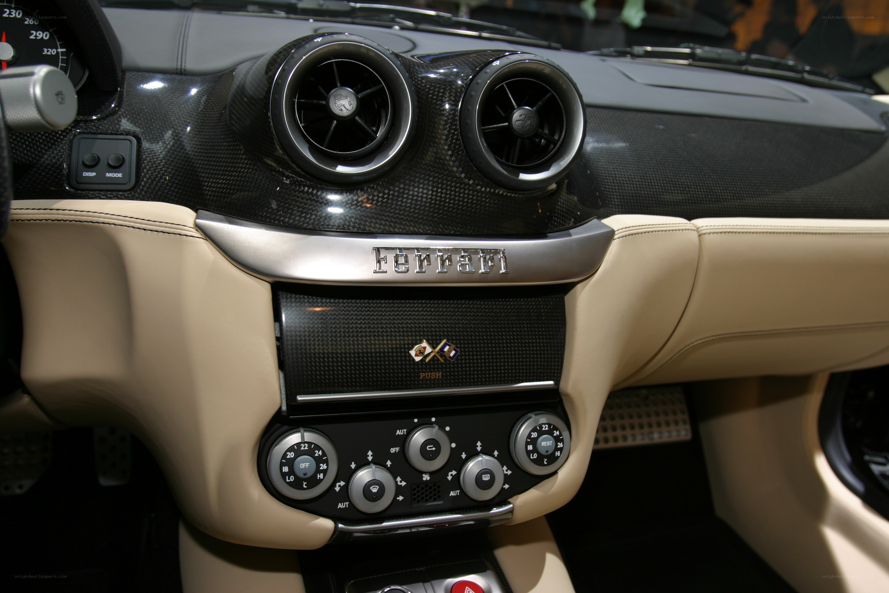 Ferrari interior dashboard